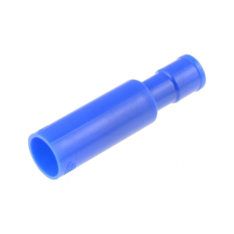 Terminal rotund mamă Ø 4mm 2mm² crimpat pe cablu izolat | Electronic-mag.ro | Componente Electronice