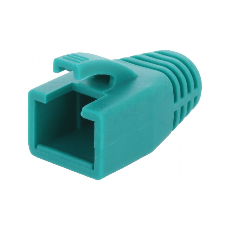 Protecție mufă RJ45 8mm verde | Electronic-mag.ro | Componente Electronice