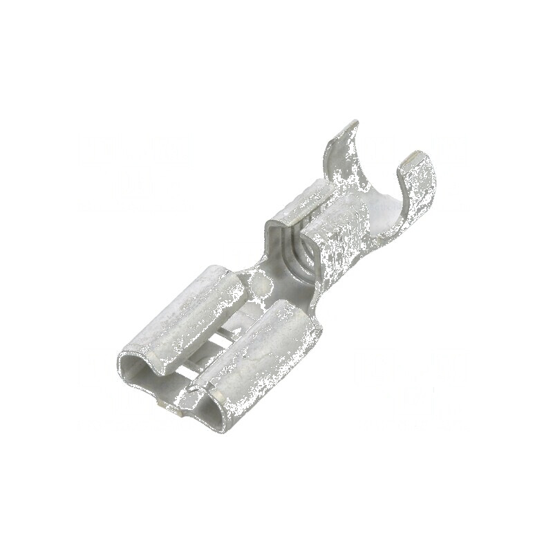 Terminal plat 6,3mm mamă 3÷6mm² crimpat pe cablu drept | Electronic-mag.ro | Componente Electronice