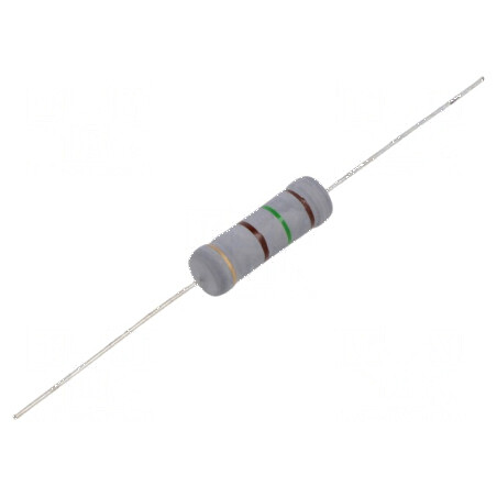 Rezistor metal oxide THT 150Ω 5W ±5% Ø8,5x26mm | Electronic-mag.ro | Componente Electronice
