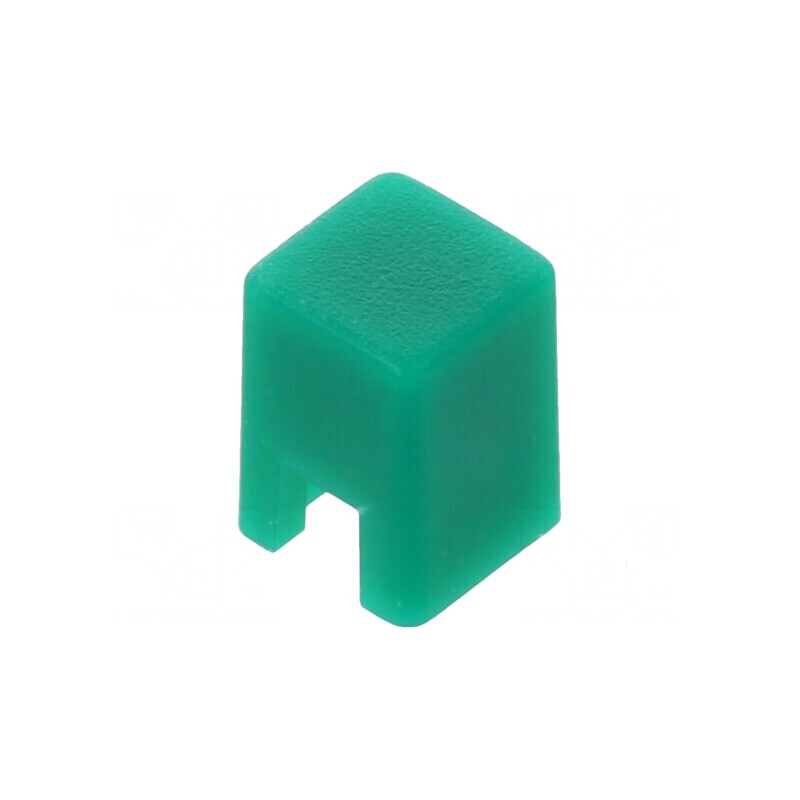 Tastă cu împingere pătrată verde 5,5mm - 25÷70°C | Electronic-mag.ro | Componente Electronice