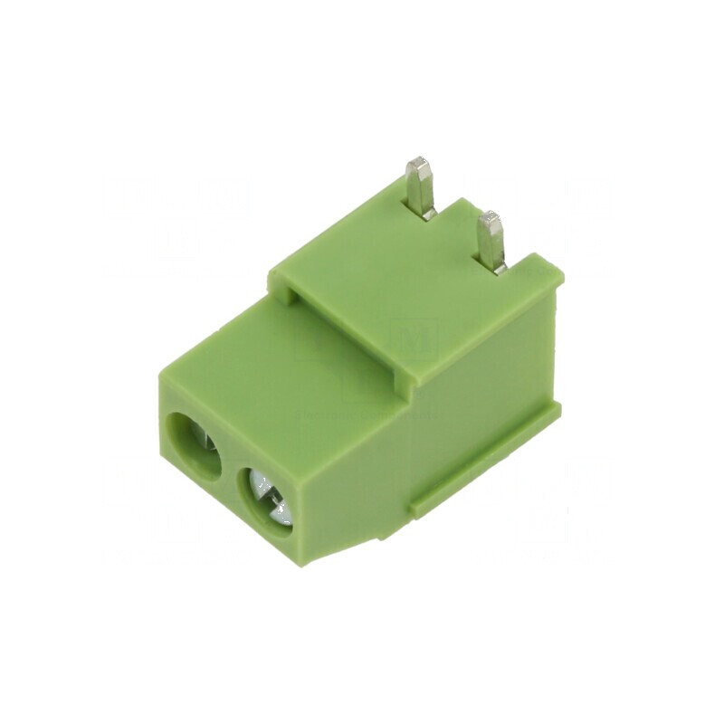 Regletă de conexiuni 5mm pentru PCB - 2 piste | Electronic-mag.ro | Componente Electronice