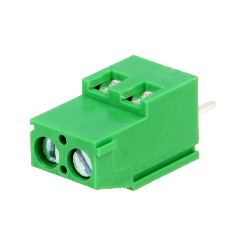 Regletă conexiuni unghi 90° 5,08mm 2 piste 16A pentru PCB | Electronic-mag.ro | Componente Electronice