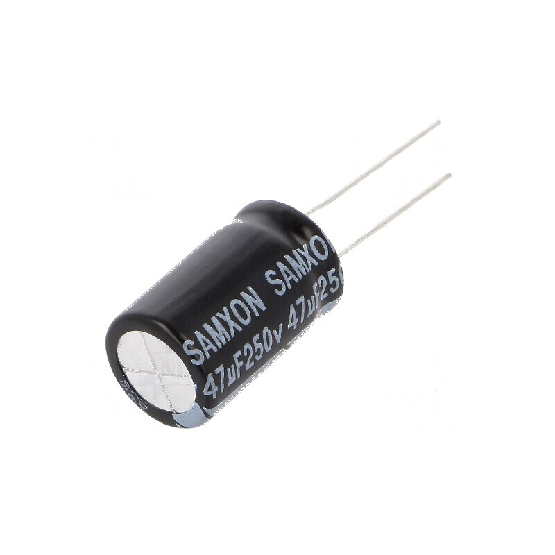 Condensator electrolitic THT 47uF 250VDC 12,5x20mm ±20% | Electronic-mag.ro | Componente Electronice