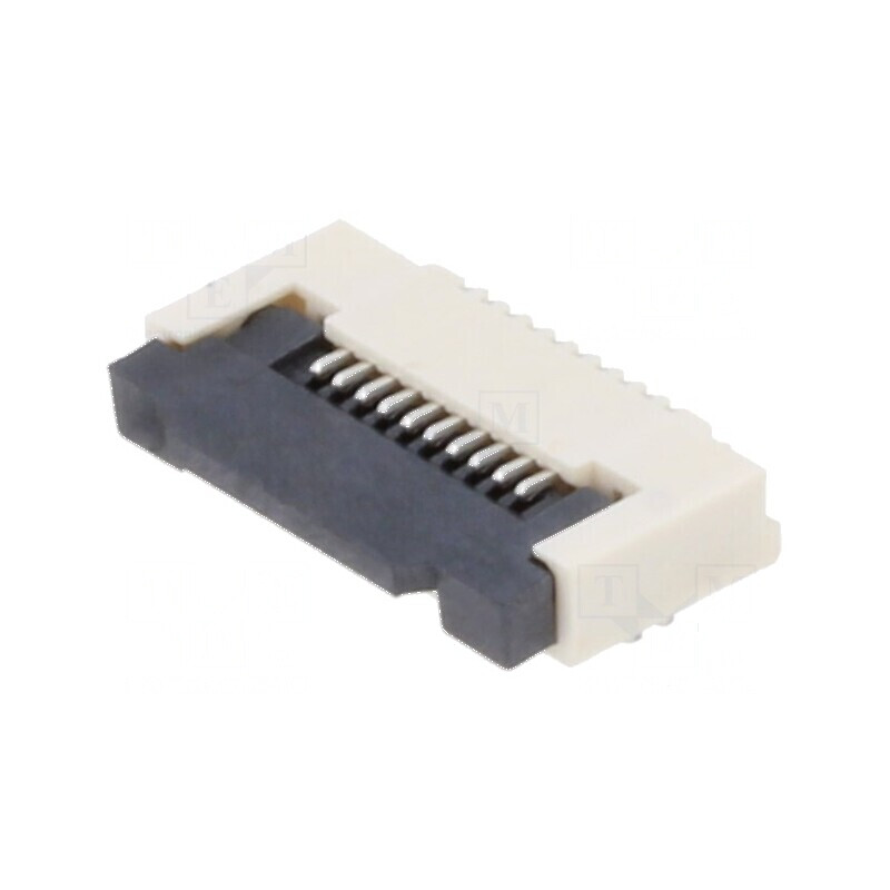 Conector FFC/FPC orizontal 10 PIN ZIF SMT 50V 0,4A -25÷85°C | Electronic-mag.ro | Componente Electronice