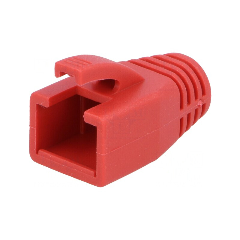 Protecție mufă RJ45 8mm roșie | Electronic-mag.ro | Componente Electronice