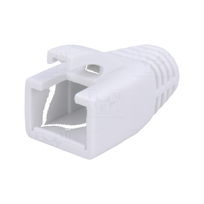 Protecție mufă RJ45 8mm Albă | Electronic-mag.ro | Componente Electronice