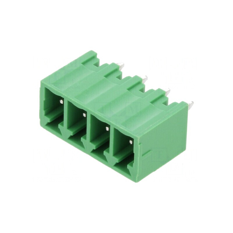 Regletă de conexiuni deconectabilă 3,81mm 4 piste drept tată | Electronic-mag.ro | Componente Electronice