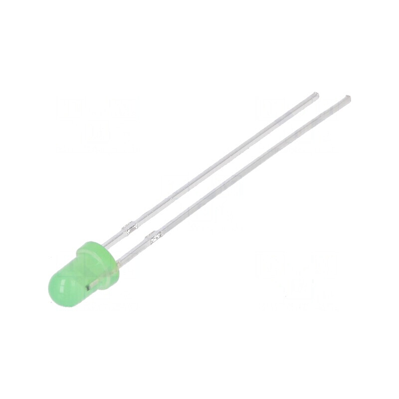 LED 3mm verde 1120-1560mcd 30° convex 12V DC | Electronic-mag.ro | Componente Electronice
