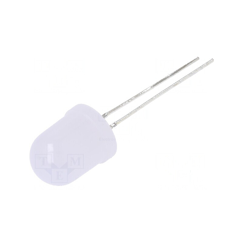 LED 10mm alb cald 750-1560mcd 30° convex | Electronic-mag.ro | Componente Electronice