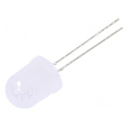 LED 10mm alb rece 2180÷1120mcd 30° convex | Electronic-mag.ro | Componente Electronice
