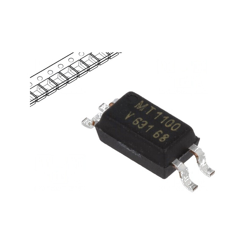 Optocuplor SMD 1 Canale OUT Tranzistori 3,75kV 70V | Electronic-mag.ro | Componente Electronice