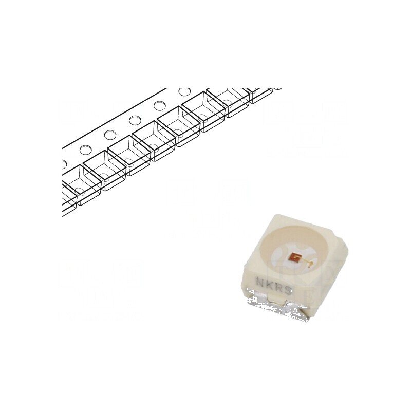 LED SMD PLCC2 roșie 1120-1600mcd 3x2,8mm 60° | Electronic-mag.ro | Componente Electronice