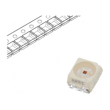 LED SMD PLCC2 roșie 1120-1600mcd 3x2,8mm 60° | Electronic-mag.ro | Componente Electronice