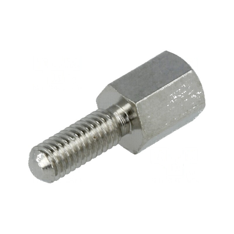 Piuliță distanțieră filetata 6mm UNC4-40 alamă | Electronic-mag.ro | Componente Electronice