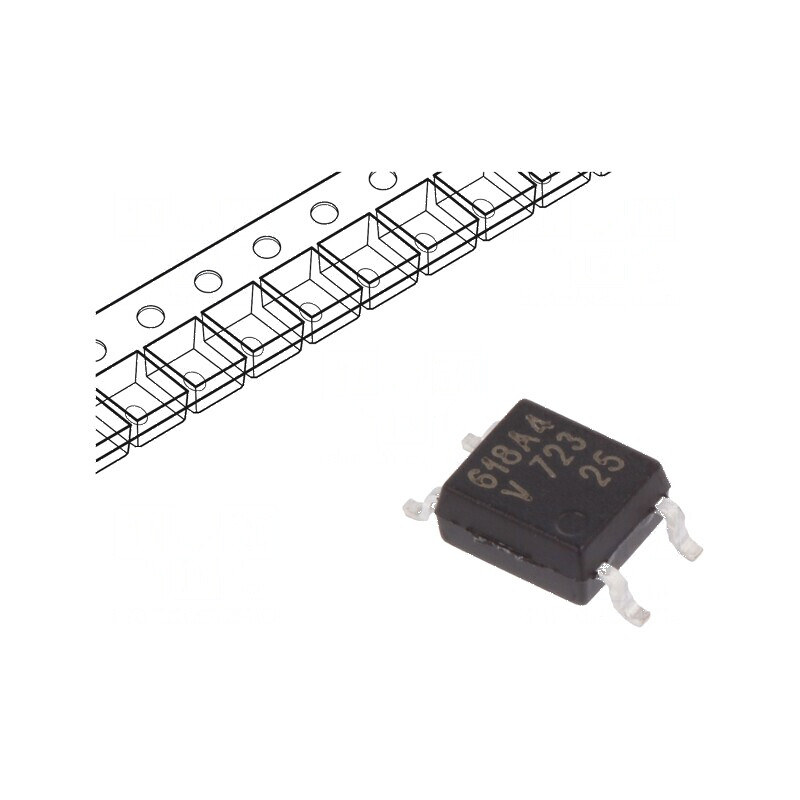 Optocuplor SMD cu 1 Canal, 3,75kV Izolație, 80V Uce | Electronic-mag.ro | Componente Electronice