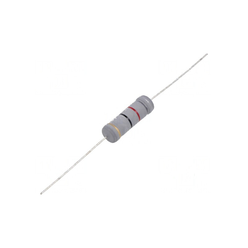 Rezistor metal oxide THT 82Ω 5W ±5% Ø8,5x26mm | Electronic-mag.ro | Componente Electronice
