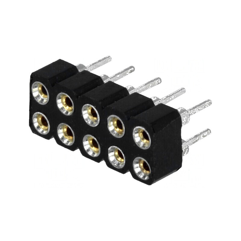 Conector şiruri pini soclu mamă 10 contacte întoarse | Electronic-mag.ro | Componente Electronice