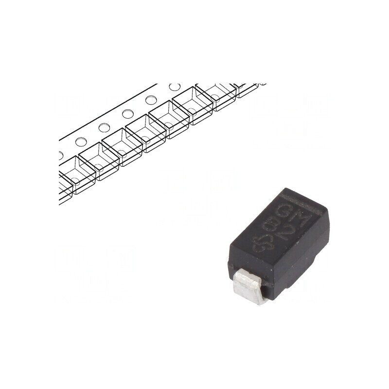 Diodă redresoare SMD 1kV 1A 2us DO214BA Ufmax 1,2V Ifsm 30A | Electronic-mag.ro | Componente Electronice