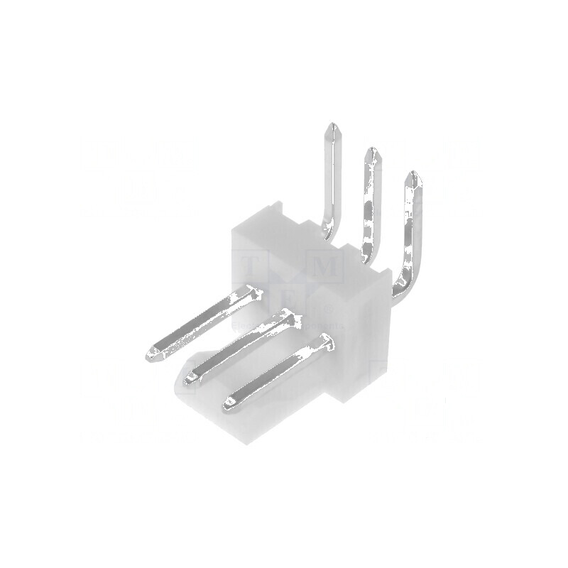 Conector cablu-placă KK 254 2,54mm PIN 3 THT albă | Electronic-mag.ro | Componente Electronice