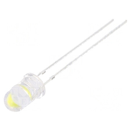 LED 5mm Alb Rece 60000-70000mcd 15° Convex | Electronic-mag.ro | Componente Electronice