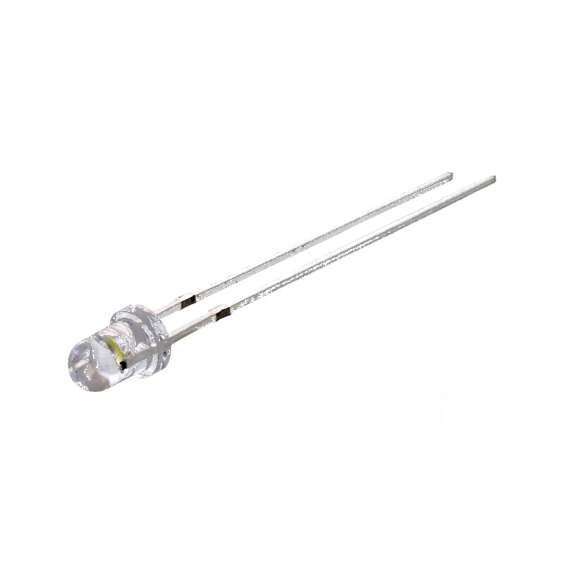 LED 3mm Alb Rece 3000-4200mcd 30° Convex | Electronic-mag.ro | Componente Electronice