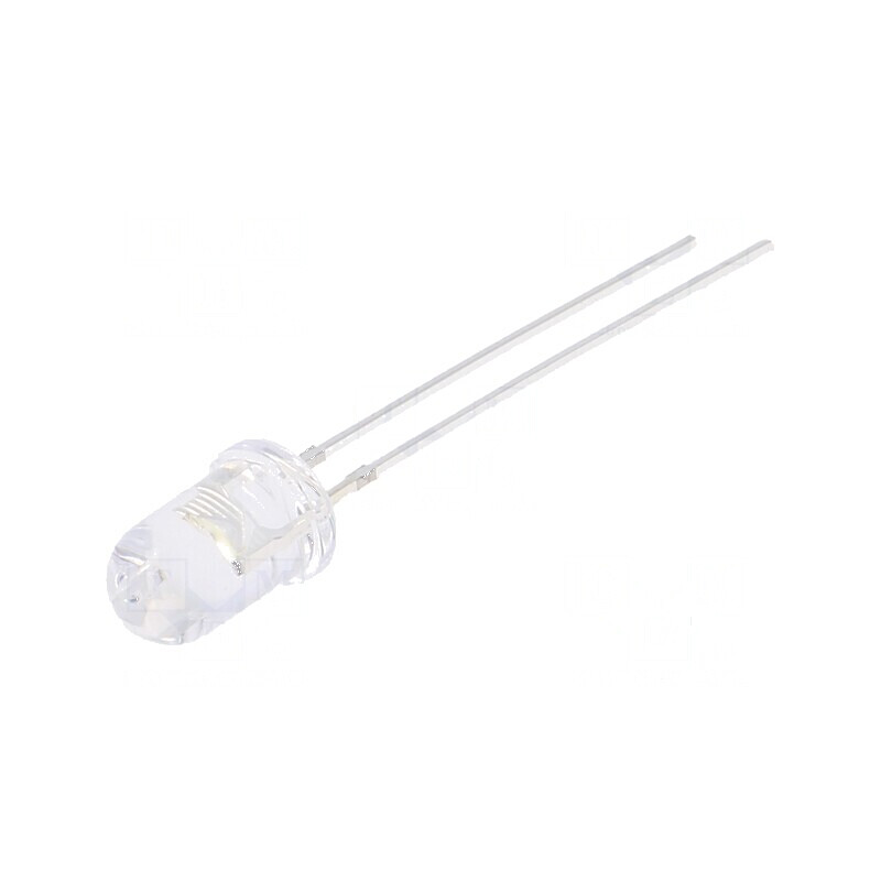 LED 5mm Alb Rece 3000-4200mcd 30° Convex | Electronic-mag.ro | Componente Electronice
