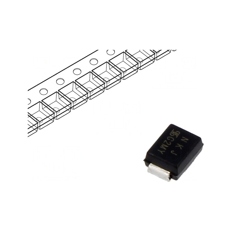 Diodă TVS 600W 150V 3A Bidirecțională SMB Rolă Bandă ±5% | Electronic-mag.ro | Componente Electronice