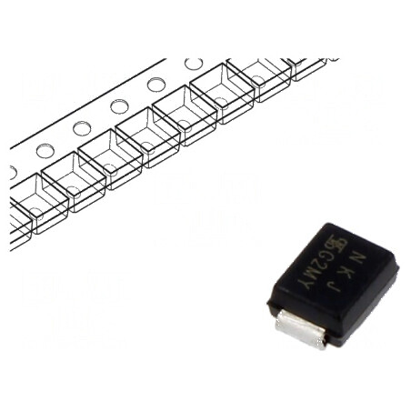 Diodă TVS 600W 150V 3A Bidirecțională SMB Rolă Bandă ±5% | Electronic-mag.ro | Componente Electronice
