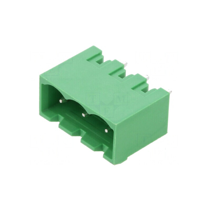 Regletă de conexiuni deconectabilă 5,08mm cu 3 piste drept tată | Electronic-mag.ro | Componente Electronice
