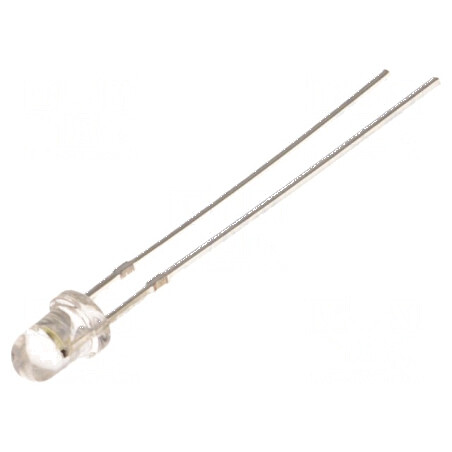 LED 3mm Alb Cald 2180-3000mcd 30° Convex | Electronic-mag.ro | Componente Electronice