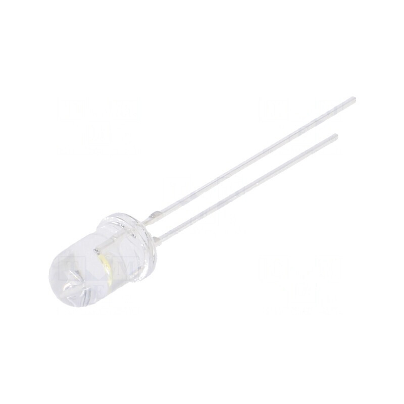 LED 5mm alb cald 2180÷3000mcd 30° convex 5VDC | Electronic-mag.ro | Componente Electronice