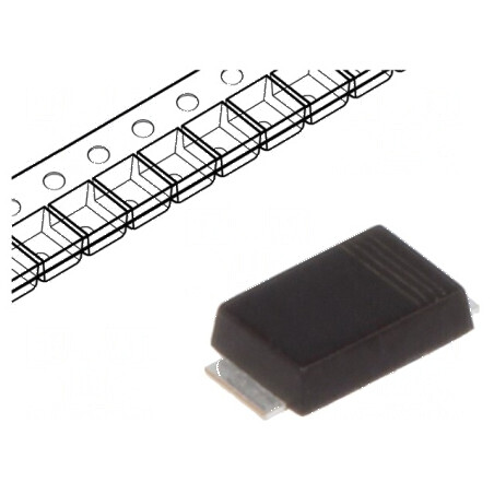 Diodă TVS 600W 25,6V 16,9A SOD128F unidirecțională max. 150°C | Electronic-mag.ro | Componente Electronice