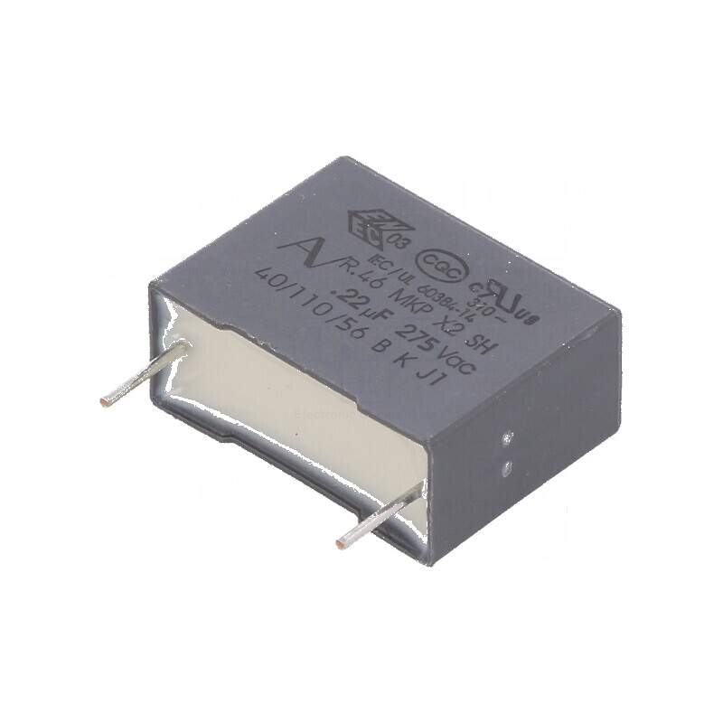 Condensator polipropilenă X2 R46 220nF 18x7,5x13,5mm THT | Electronic-mag.ro | Componente Electronice