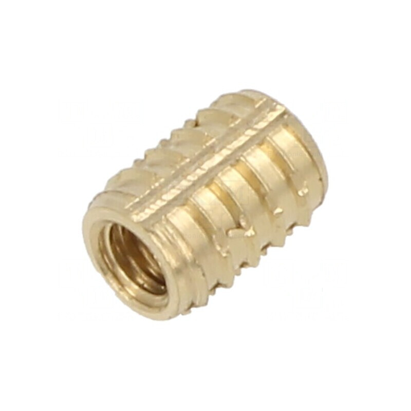 Adaos filetat alamă M3 6,25mm Duroplast | Electronic-mag.ro | Componente Electronice