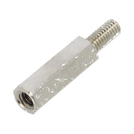 Piuliță distanțieră filetată 12mm M2,5 hexagonală | Electronic-mag.ro | Componente Electronice