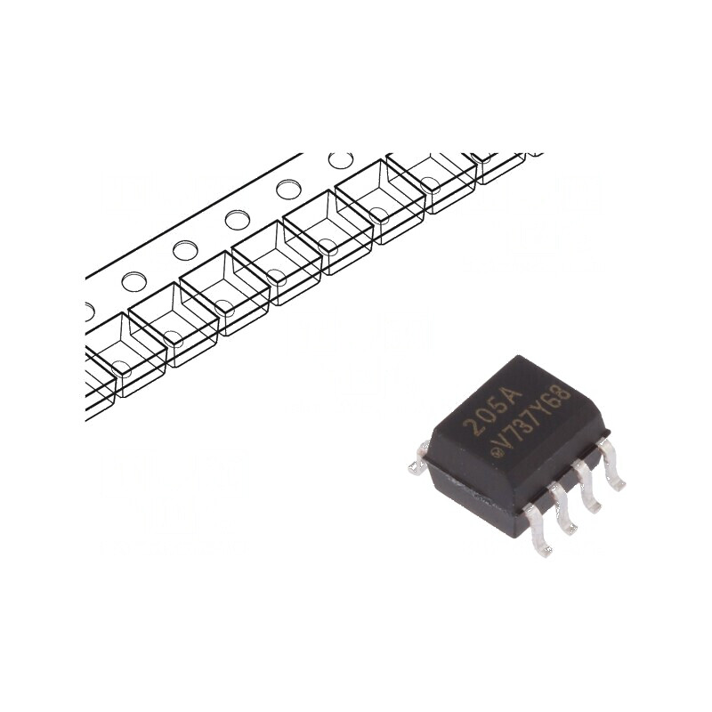 Optocuplor SMD SO8 5kV 70V | Electronic-mag.ro | Componente Electronice