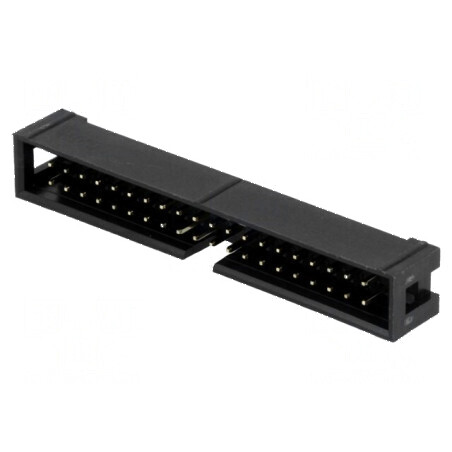 Conector IDC soclu tată 40 PIN THT aurit 2,54mm | Electronic-mag.ro | Componente Electronice