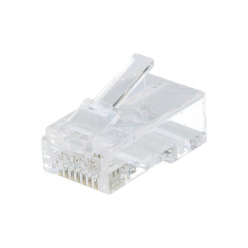 Conector RJ45 Cat 6a neacranat aurit 8p8c | Electronic-mag.ro | Componente Electronice Conector RJ45 Cat 6a neacranat aurit 8p8c | Electronic-mag.ro | Componente Electronice