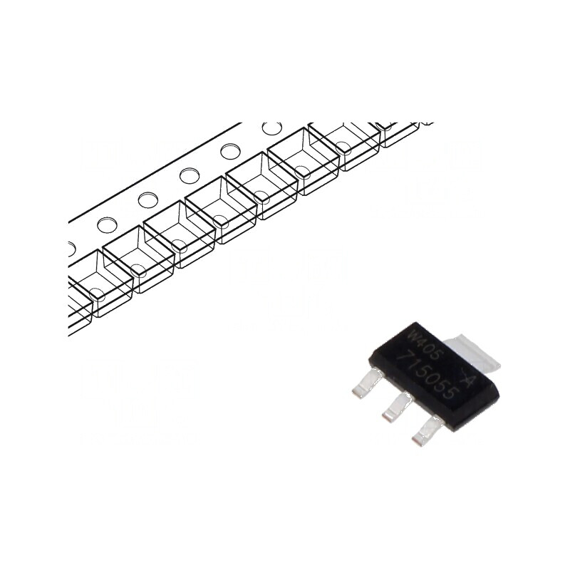 Tranzistor N-MOSFET 55V 3,8A SC73 SOT223 | Electronic-mag.ro | Componente Electronice