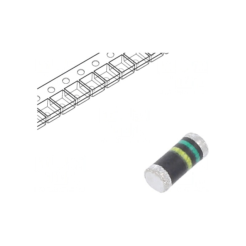 Diodă redresoare SMD 400V 0,5A 50ns DO213AA GL34 Ufmax 1,35V | Electronic-mag.ro | Componente Electronice