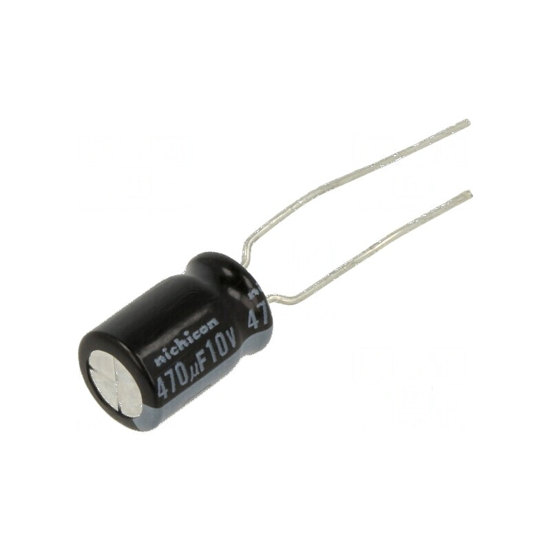 Condensator electrolitic low ESR 470uF 10VDC THT Ø8x11,5mm | Electronic-mag.ro | Componente Electronice Condensator electrolitic low ESR 470uF 10VDC THT Ø8x11,5mm | Electronic-mag.ro | Componente Electronice