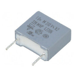 Condensator polipropilenă 10nF THT ±20% 7,5mm 630VDC | Electronic-mag.ro | Componente Electronice