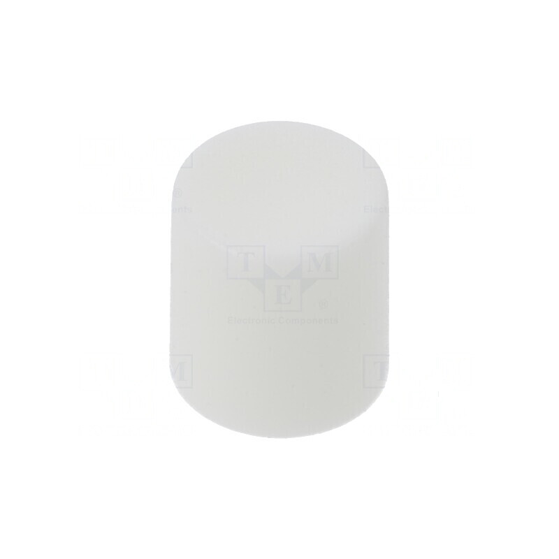 Buton rotativ glisor alb Ø8,2x8,9mm poliamidă | Electronic-mag.ro | Componente Electronice