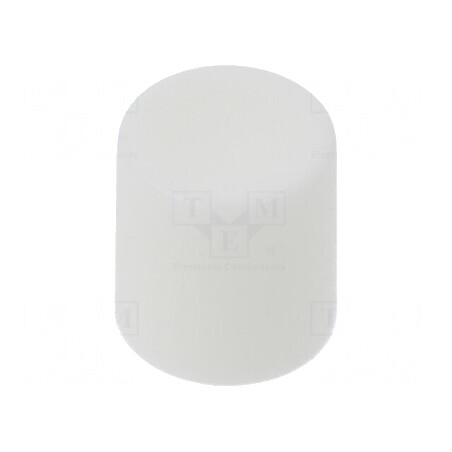 Buton rotativ glisor alb Ø8,2x8,9mm poliamidă | Electronic-mag.ro | Componente Electronice