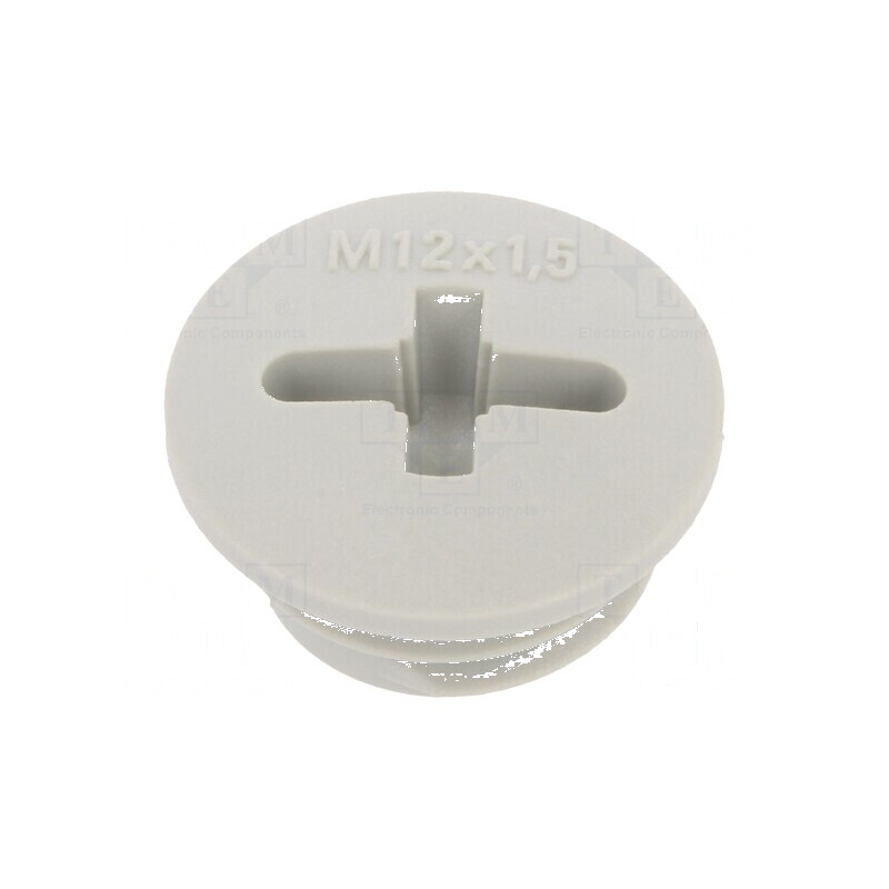 Capac protecţie M12 1,5 IP56 poliamidă gri deschis 6mm | Electronic-mag.ro | Componente Electronice