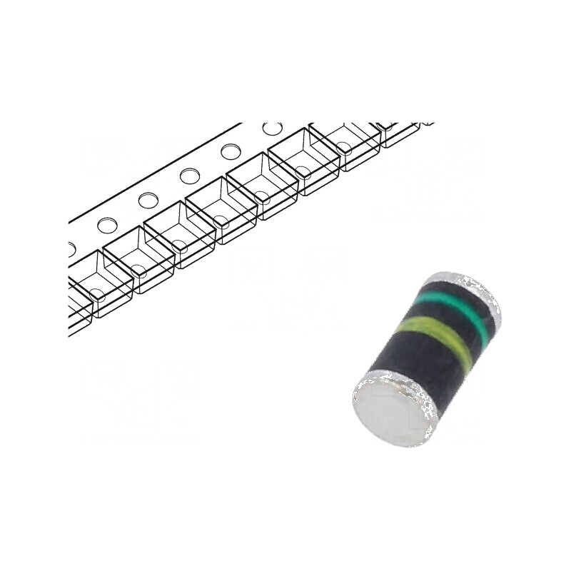 Diodă redresoare SMD 400V 1A 50ns DO213AB GL41 Ufmax 1,25V | Electronic-mag.ro | Componente Electronice