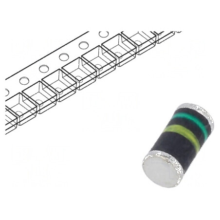 Diodă redresoare SMD 400V 1A 50ns DO213AB GL41 Ufmax 1,25V | Electronic-mag.ro | Componente Electronice