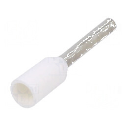 Vârf tub capăt izolată cupru 0,5mm2 8mm cositorit albă | Electronic-mag.ro | Componente Electronice