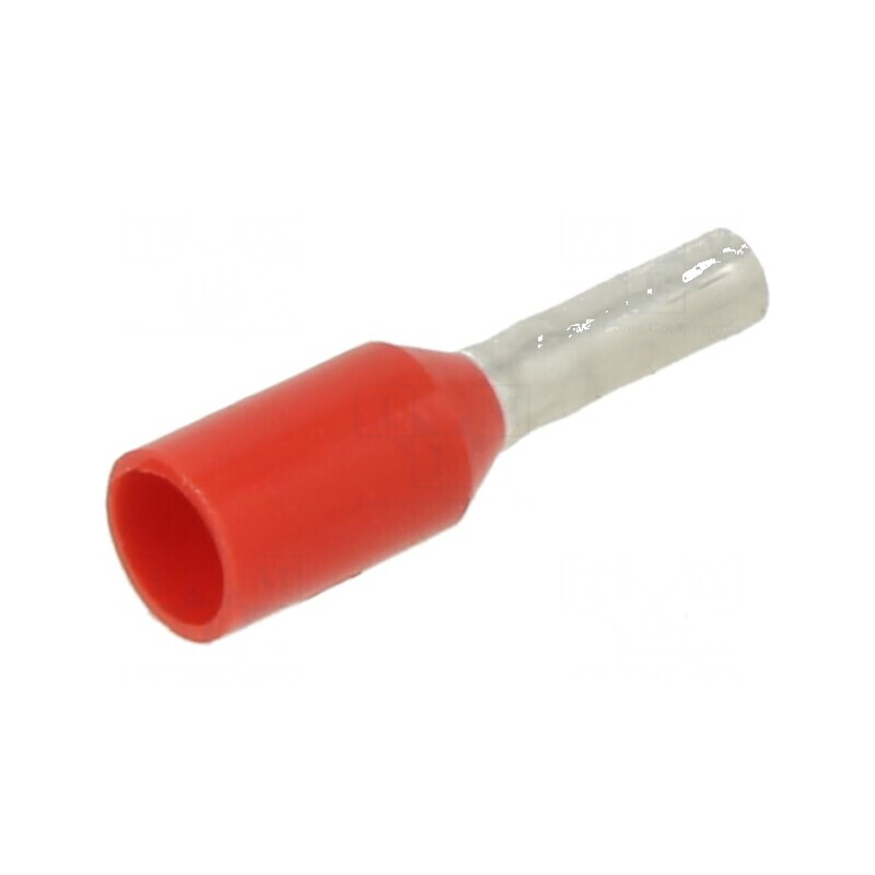 Vârf tub de capăt izolată cupru 1mm2 6mm cositorit | Electronic-mag.ro | Componente Electronice